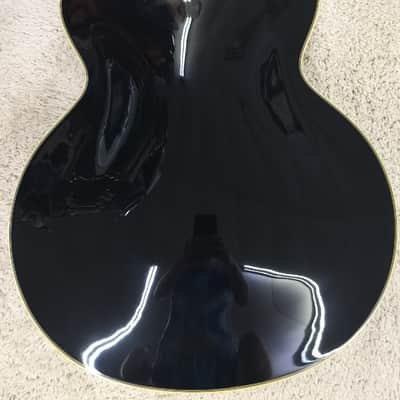 D'Angelico Excel 59 Hollowbody Electric Guitar w/Case, Black DAEX59BLK B-Stock image 4