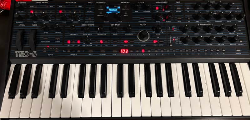 Oberheim TEO-5 44-Key 5-Voice Synthesizer 2024 - Present - Black image 1