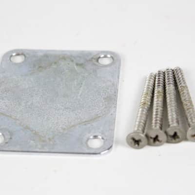 1971 Fender Precision Bass NeckPlate Jazz Bass/Precision/Jazzmaster/Telecaster Neck Plate USA 1970s Early-CBS image 4