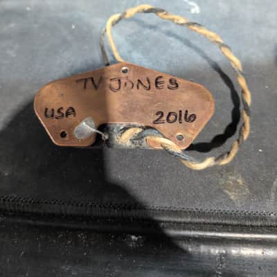 2016 TV Jones Starwood Tele bridge pickup - Raw black image 2