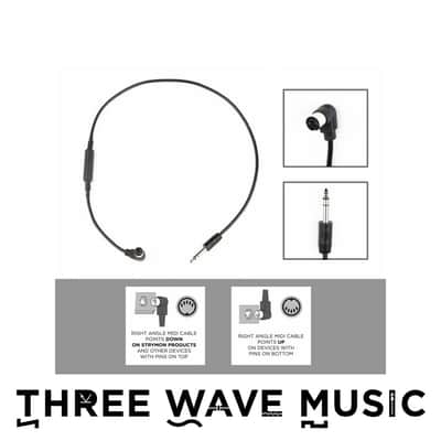 Strymon MIDI EXP Cable - Right Angle MIDI to Straight TRS [Three Wave Music] image 1