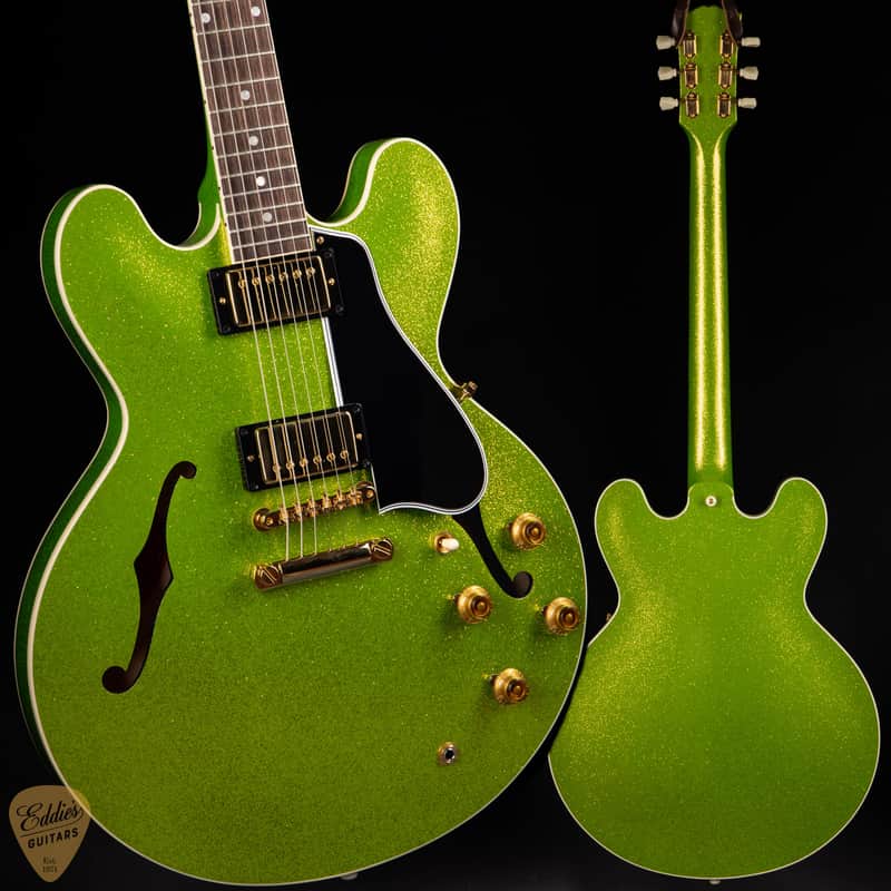 2024 - Gibson Custom Shop Made 2 Measure 1959 ES-335 Reissue Gloss Geko Green Sparkle 8.4 #A940225 image 1