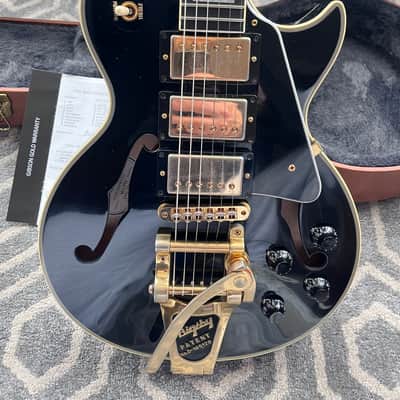 Gibson ES-Les Paul Custom Black Beauty 3-Pickup with Bigsby 2015 - Ebony VOS image 2