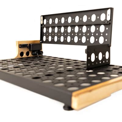 Pedalboard VTX 12x20 with Riser - Natural Teak - Hands Custom image 7