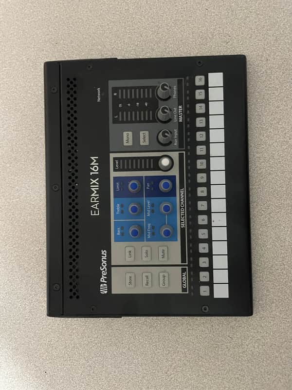 PreSonus EarMix 16M 16x2 AVB Personal Monitor Mixer 2018 - Present - Black image 1