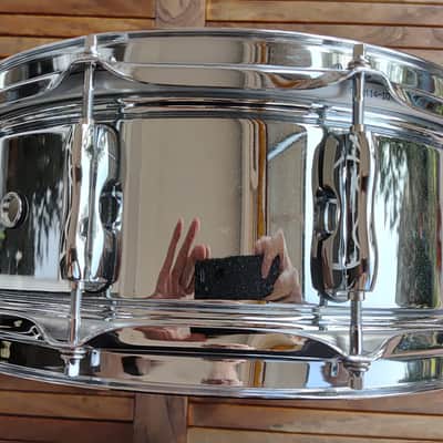 Sakae SDM1455ST 5.5"x14" Steel Snare Drum 2014 - Chrome image 5