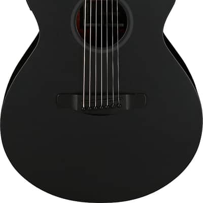 Ibanez AEG721 Grand Concert 7-String Acoustic-Electric Guitar, Spruce Top, Black Out image 8