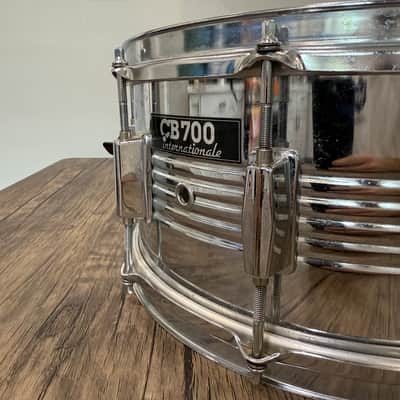 CB700 Internationale 6.5x14 Steel Snare Drum – 10 Lugs – Internal Muffler – Good Condition image 12