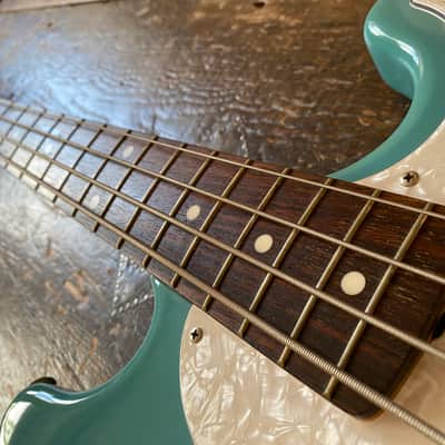 Fender Japan Rare 2002 Mustang Bass CIJ California Blue Finish image 12