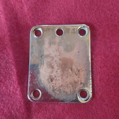 Antiqued Graffiti'd Neck Plate "Hell" + "13" image 1
