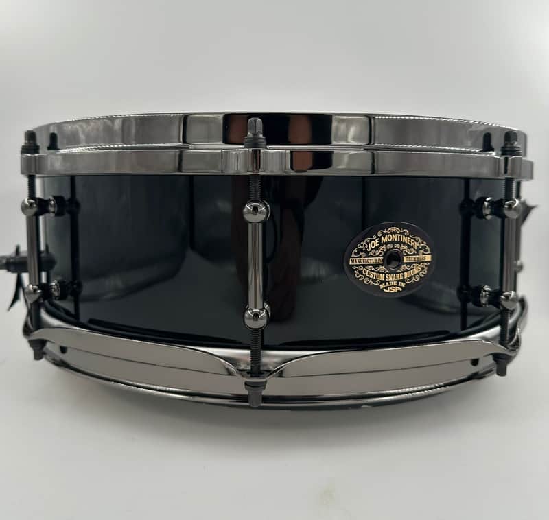 Montineri Custom 5"x14" "Murder Black" 10-Ply Jasper Maple Snare image 1