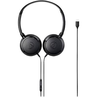 Audio-Technica ATH-S120C USB-C On-Ear Headphones Regular Black image 3