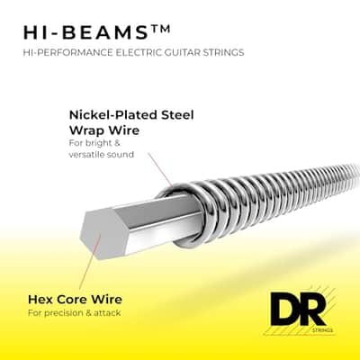 DR Strings HI-BEAM™ - Nickel Plated Electric Guitar Strings: Heavy 11-50 image 4