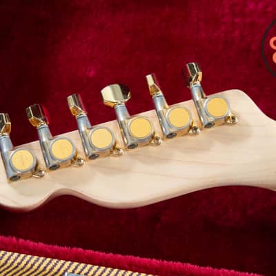 2012 Fender MIJ TN72G Thinline Super Deluxe Telecaster Olympic White Gold Hardware Japan w/ HSC Bild 8