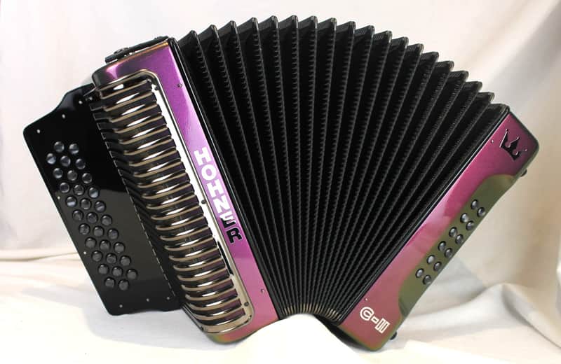 NEW Red to Gold Hohner Corona II C-II MIG Diatonic Button Accordion GCF Sol MM 31 12 image 1
