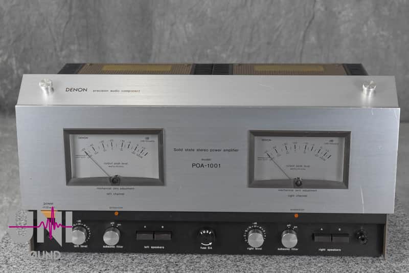 DENON POA-1001 Power Amplifier in Good Condition | Reverb