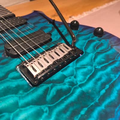 Sterling MAJ270X QM John Petrucci Signature Majesty DiMarzio 2020 - 2024 - Cerulean Paradise image 16