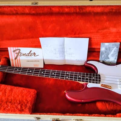 1982 Fender Precision Special Bass with Rosewood Fretboard - Candy Apple Red image 2
