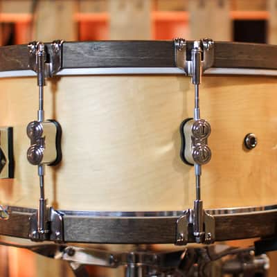 PDP 6.5x14 Concept Classic Natural Stain w/ Walnut Hoops Snare Drum - PDCC6514SSNW image 2
