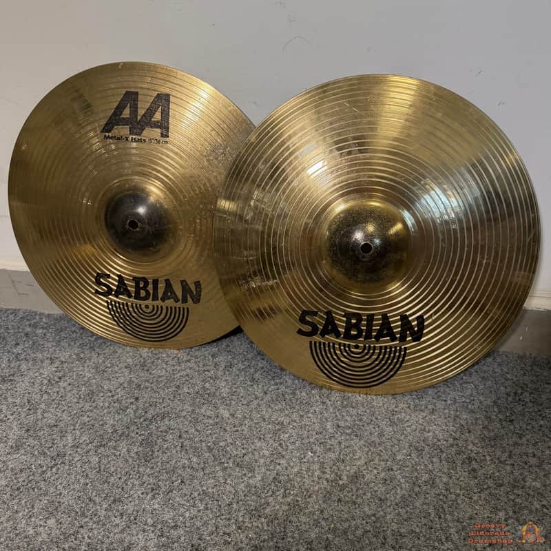 Sabian 15" AA Metal-X Hihat Cymbals image 1