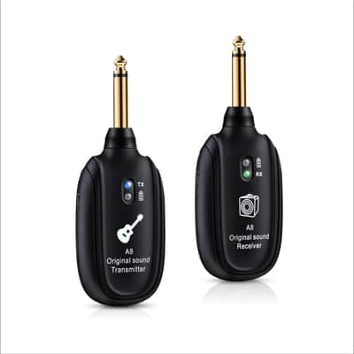 A8 Wireless Transmitter Receiver Guitar Bass etc 2 SET SAVE LAST ONE FREE SHIP! image 2