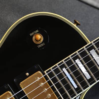 2003 Gibson Custom Shop 1957 Historic Reissue Les Paul Custom LPB-3 3 Pickup Electric Guitar Black Ebony + COA OHSC image 4