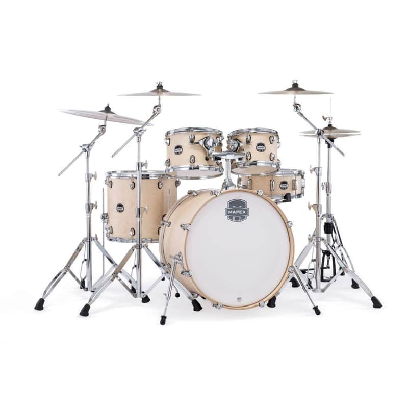 Mapex Mars Maple 5-Piece Rock Shell Kit, Natural Satin