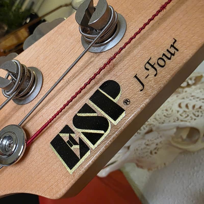 1990s ESP Jazz Bass J-Four Black