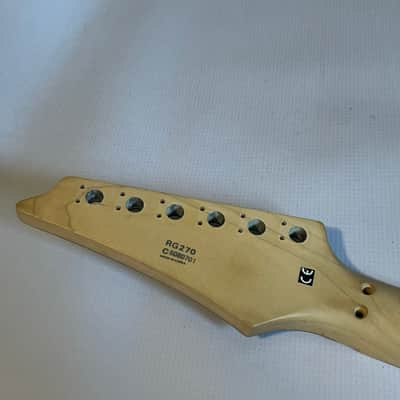 1990's Korean Ibanez RG270 Wizard II 24 Fret AANJ Guitar Neck Floyd Ready Maple FB image 21