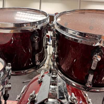 10"-12"-14"-20"-14" Designer Series Maple Light Drum Set - Cherry Birdseye Maple image 11