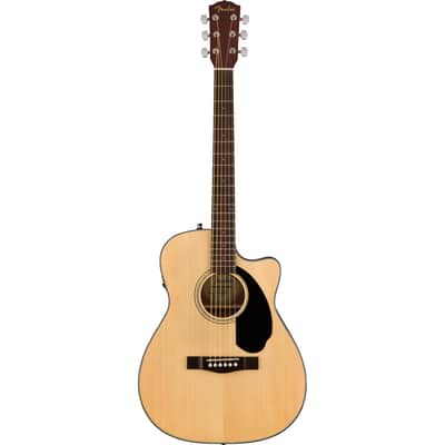 Fender CC-60SCE Concert Acoustic Electric Guitar - Walnut Fingerboard, Natural image 2