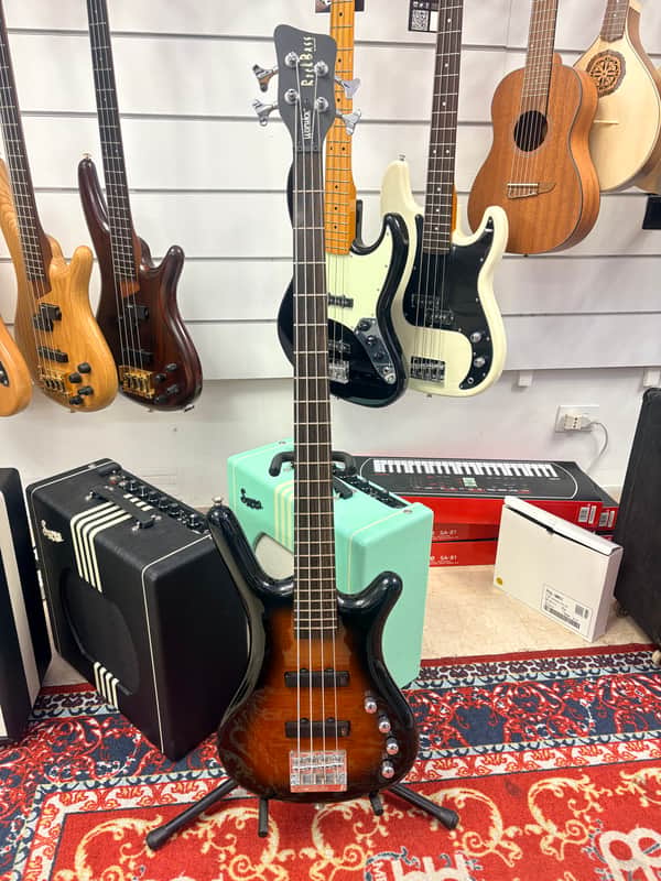 Warwick Corvette 4 rock bass 2003 - Almond sunburst transpatent image 1