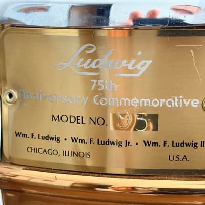 Ludwig 6.5x14" 75th Anniversary Bronze Snare Drum (1984) – Rare Limited Edition #95 of 100 image 2