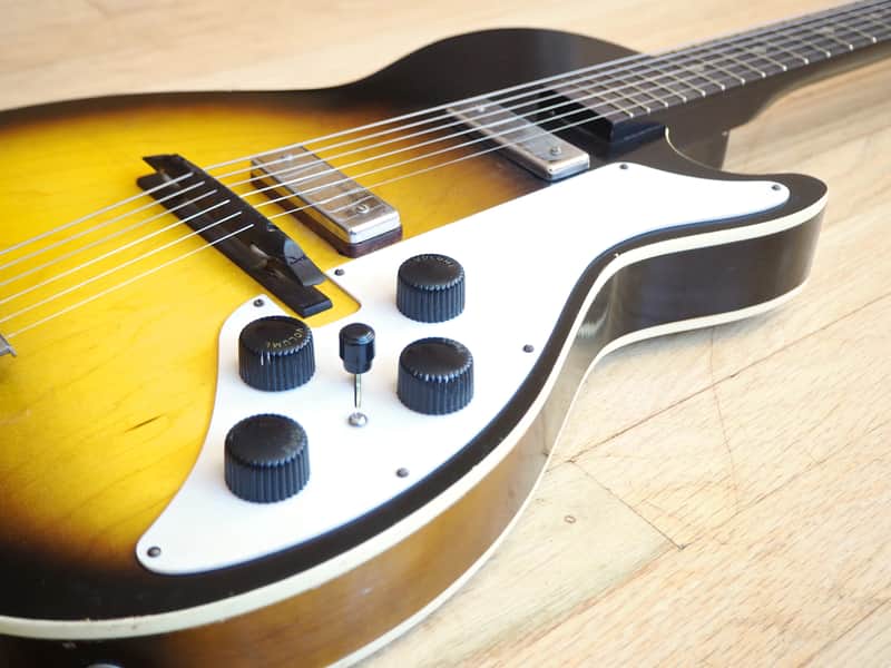 1960 Silvertone Stratotone Mars Model 1421 Vintage Guitar by