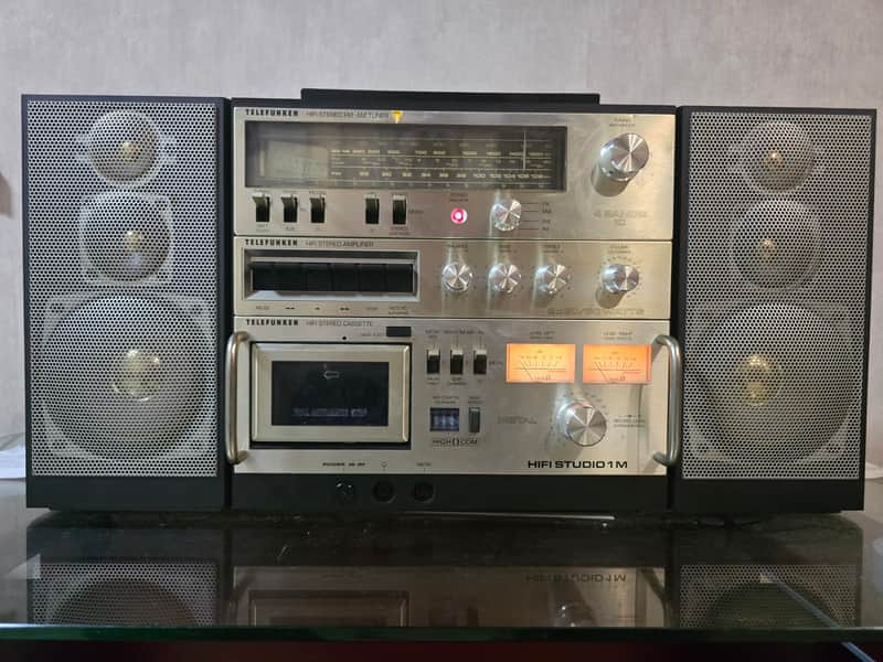 Telefunken HiFi Studio 1M Rare Vintage Cassette Boombox 220V Serviced Warranty image 1