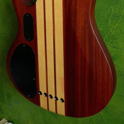 ESP LTD B-5E Neck-thru active 5-string bass (Mahogany top version) image 15