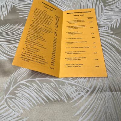 RARE Vintage 1970's Maestro Sound Odyssey Catalog, Still-Sealed Record, Price Lists, and Letter image 8