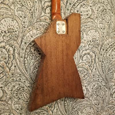 1960s Korina Wood Solidbody 2" Thick, Futuristic Guitar, Unknown Maker, Modeled After 1958-59 Gibson image 17
