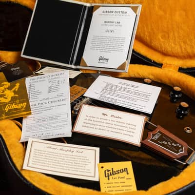 2022 Gibson Custom Shop '64 Trini Lopez Ultra Light Murphy Lab Ebony Finish w/OHSC image 8
