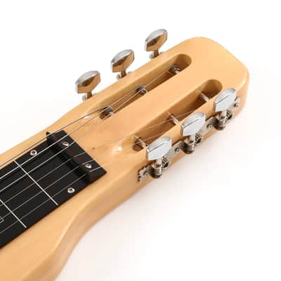Natural Electric Lap Steel Guitar – 6-String Slide Guitar with Single-Coil Pickup, Tone Bar & Gig Bag image 3