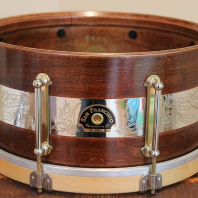 San Francisco Drum Co. 1906 - 2006 Earthquake & Fire Commemorative Snare Drum. #2 of 10. - San Franc image 10
