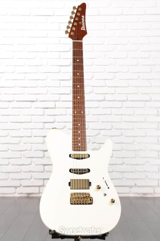 Ibanez LB1 Lari Basilio Signature Electric Guitar - White (LB1WHd1) image 1