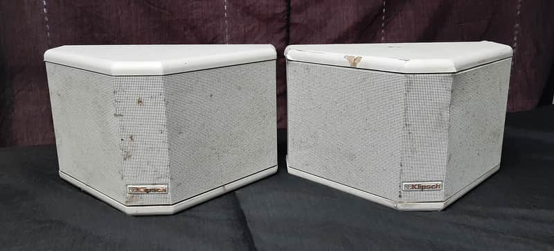 (2) Klipsch KSB-S1 - White Speakers image 1