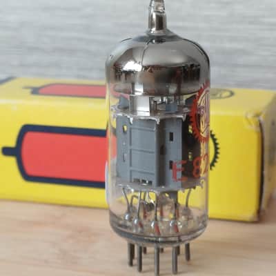 Extremely rare NOS NIB 1965 SIEMENS E82CC TRILPE MICA VALVO label special quality ecc82 12au7 like 5814 ecc802S super strong, fully tested Superb sounding tubes ! image 6