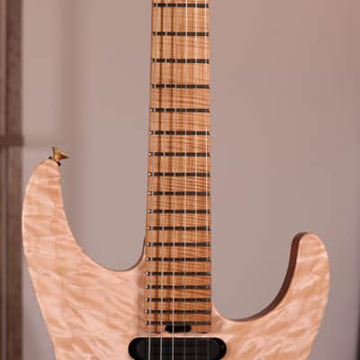 Jackson Custom Shop USA Signature Phil Collen PC1 - Caramelized Flame Maple Fingerboard, Satin Au Natural image 7