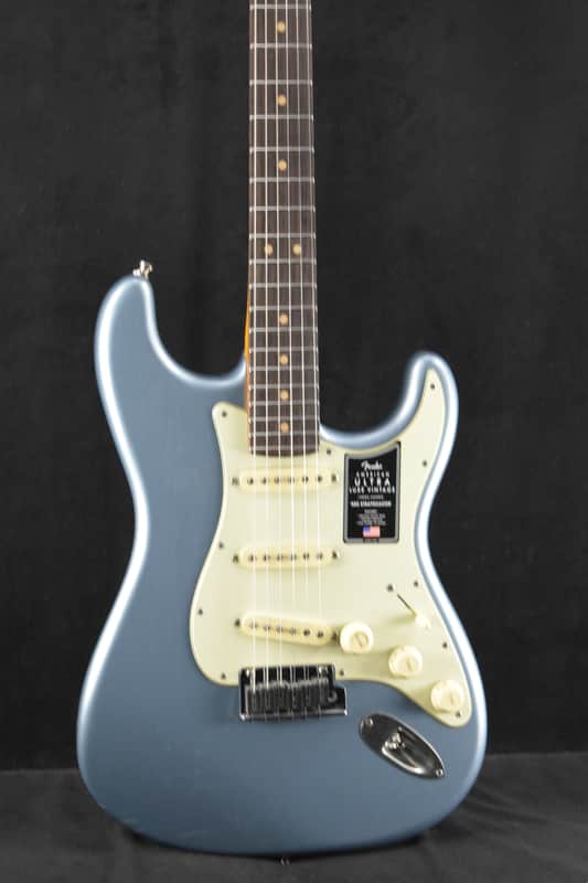 Fender American Ultra Luxe Vintage '60s Stratocaster Rosewood Fingerboard Ice Blue Metallic image 1