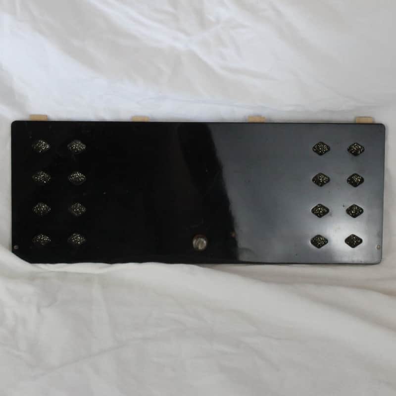 Castiglione Part - Black Italian Accordion Back Plate & Button 13.50" x 5.25" image 1