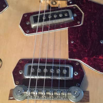 1960s Semi-Hollow Royal Artist Bruno Made-In-Japan 1960s Blonde Guitar image 2