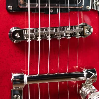 Duesenberg Starplayer TV Semi-Hollow Electric Guitar - Red Sparkle with Hardshell Case - Demo image 12