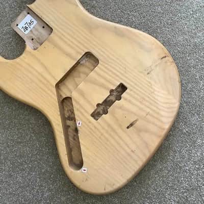 Left Handed Ash Wood Jazz Bass Style 4 String Body image 4